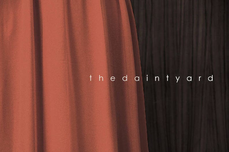 burnt orange infinity dress