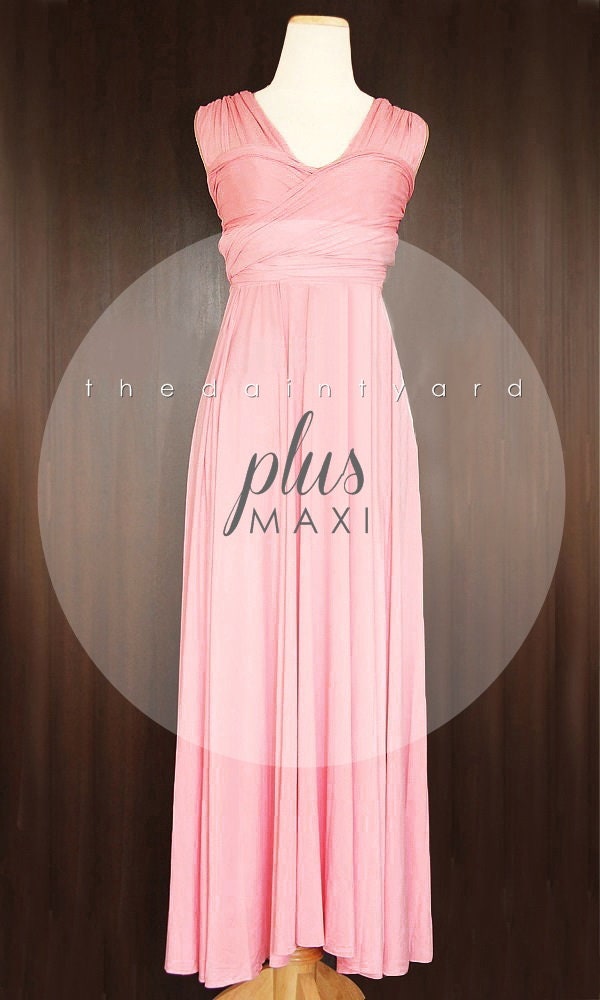 TDY Blush Maxi / Short Bridesmaid Convertible Infinity Multiway Dress Wrap Dress Long Ball Gown Floor Length Dress (Regular & Plus Size) TDY Blush Maxi / Short Bridesmaid Convertible Infinity Multiway Dress Wrap Dress Long Ball Gown Floor Length Dress (Regular & Plus Size)