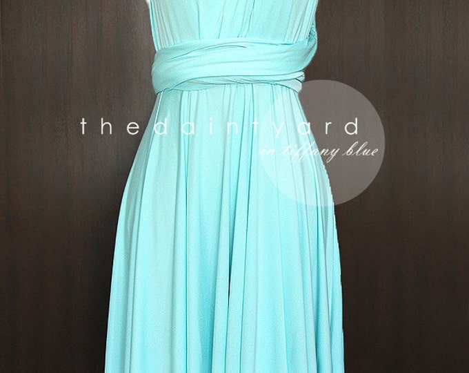 Tiffany Blue Bridesmaid Convertible Dress Infinity Dress - Etsy