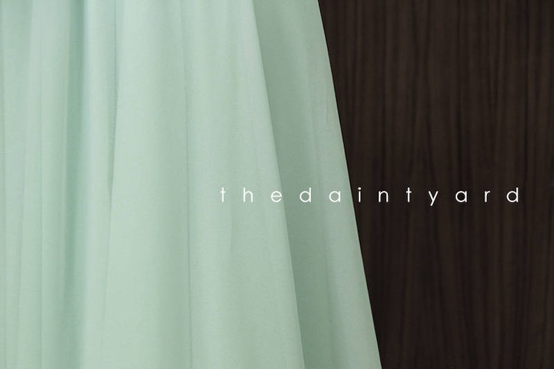 TDY Mint Chiffon Overlay Skirt for Maxi Long Convertible Dress Infinity Dress Wrap Dress Bridesmaid Multiway Dress