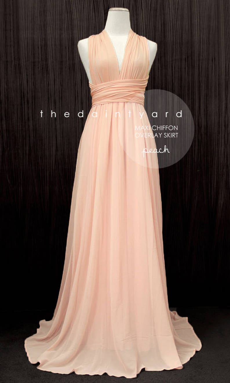 infinity dress with mesh overlay