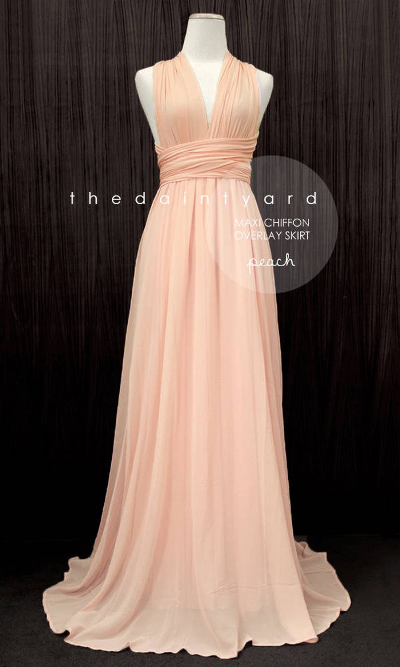 chiffon infinity dress