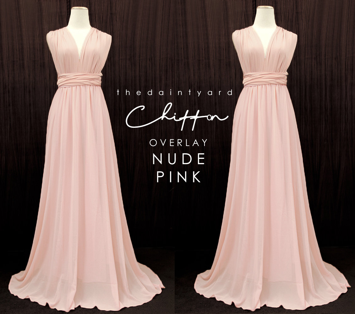 infinity dress chiffon overlay