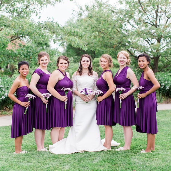 TDY Turquoise Maxi / Short Bridesmaid Convertible Dress 