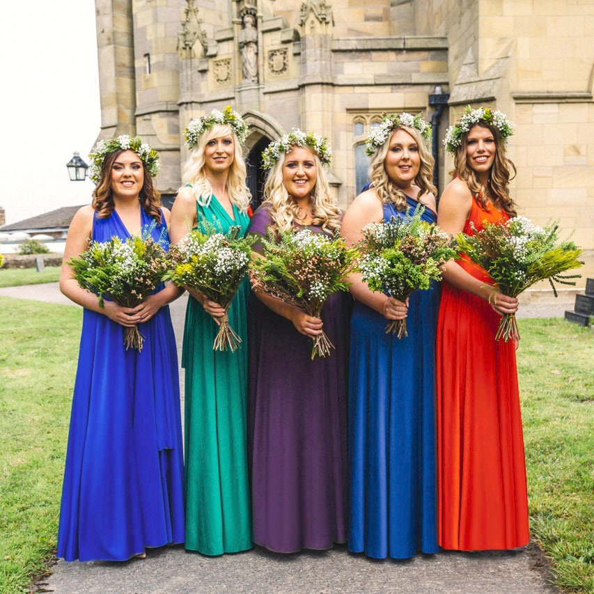 jewel tone bridesmaid dresses