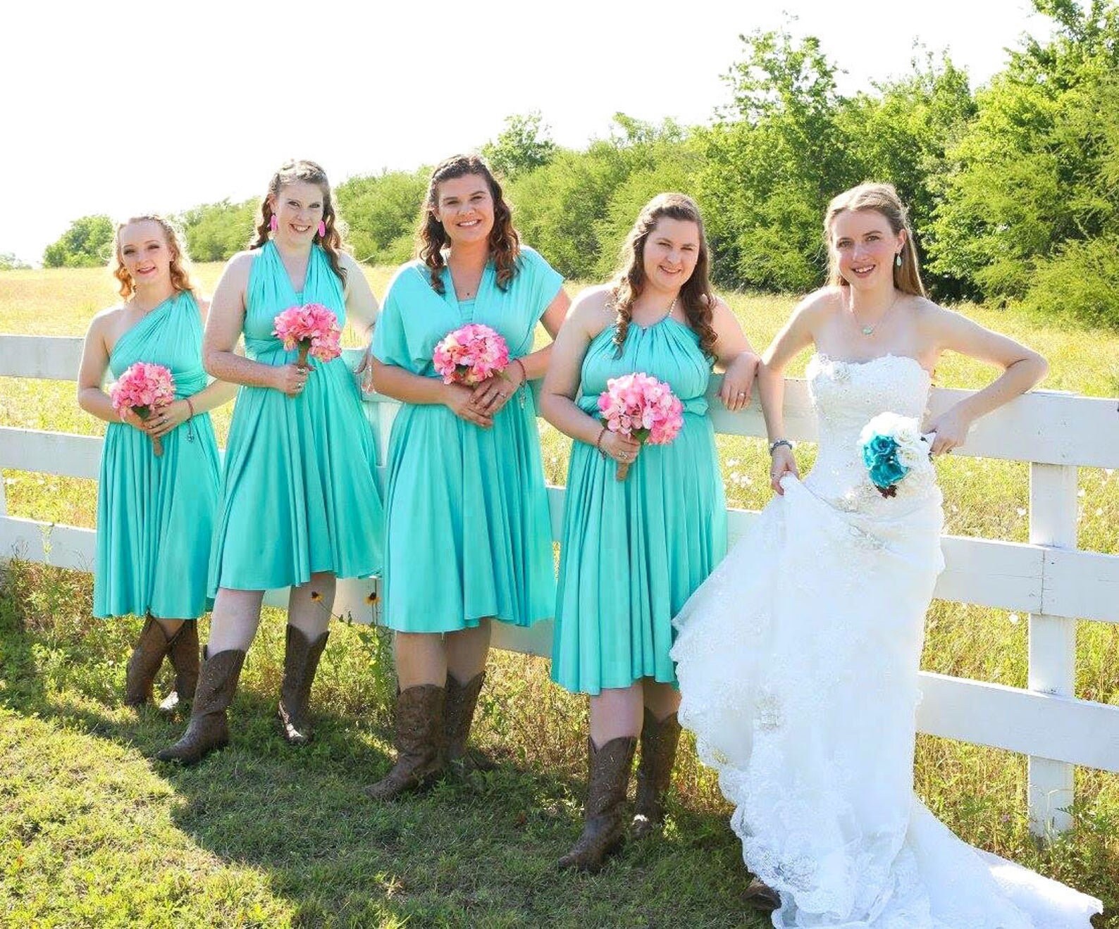 TDY Turquoise Maxi / Short Bridesmaid Convertible Dress Infinity Dress Multiway Wrap Dress Long Wedding Prom Cocktail (Regular & Plus Size) TDY Turquoise Maxi / Short Bridesmaid Convertible Dress Infinity Dress Multiway Wrap Dress Long Wedding Prom Cocktail (Regular & Plus Size)