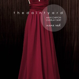 TDY Wine Red Maxi / Short Bridesmaid Dress Prom Wedding Dress Infinity Convertible Multiway Dress Long Cocktail Gown Regular & Plus Size image 6