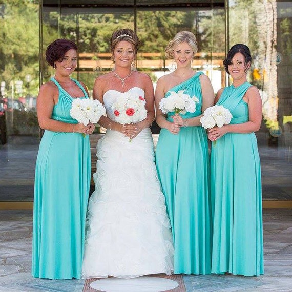 bridesmaid dresses turquoise