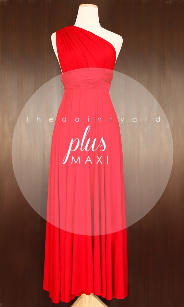 red convertible dress Casual Red Convertible Dress Osolu Solid Color Women Elegant Long V-Neck Evening Dress Convertible Wrap Way Bridesmaid Gown For Wedding Guest Party