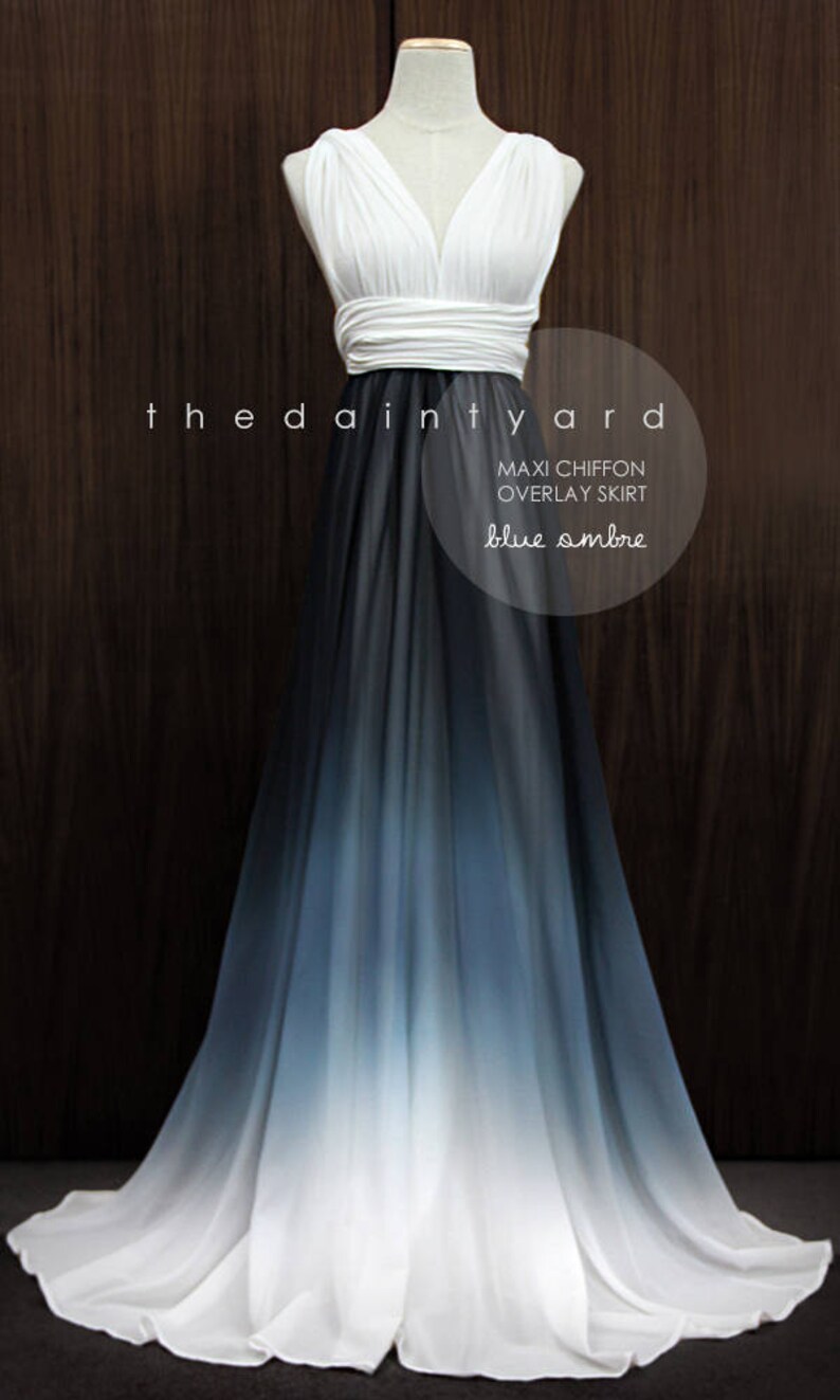 short dress with long chiffon overlay