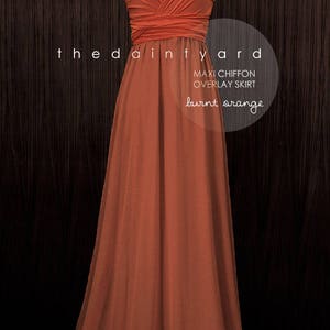 TDY Burnt Orange Maxi / Short Bridesmaid Prom Dress Infinity Dress Convertible Dress Wrap Dress Cocktail Evening Gown Regular & Plus Size image 7