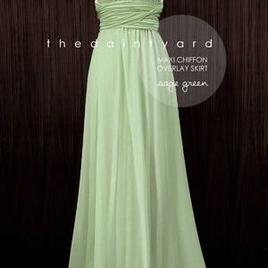 TDY Sage Green Maxi / Short Bridesmaid Convertible Infinity Dress Multiway Wrap Wedding Prom Dress Long Ball Gown Regular & Plus Size image 7