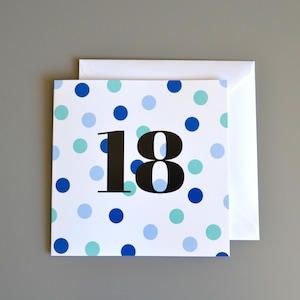 Karte zum 18. Geburtstag für Ihn