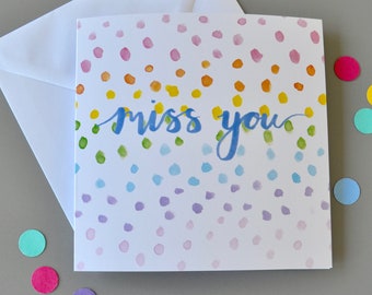 Miss You Card