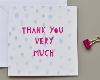 Thank you very much card