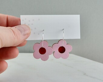 Flower Hoop Earrings