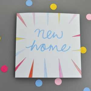 Neue Home Karte mit Starburst Design