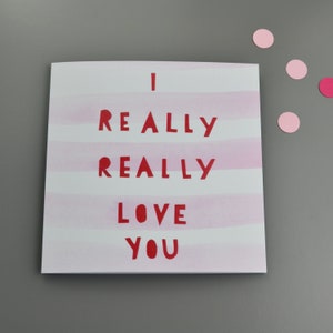 Ich liebe dich wirklich Karte
