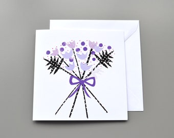 Bouquet Blank Card