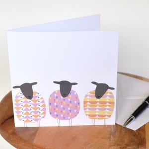 Three 3 Sheep card image 3