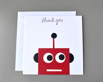 Robot Thank you Card