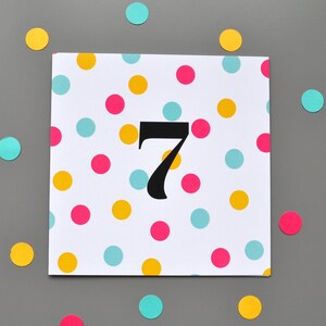 Karte zum 7.Geburtstag