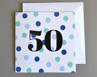 50th Birthday Card for Him