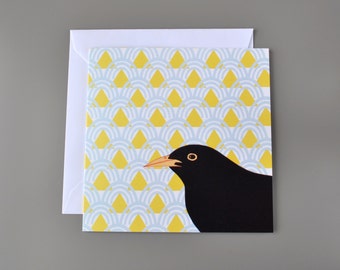 Blackbird blank card