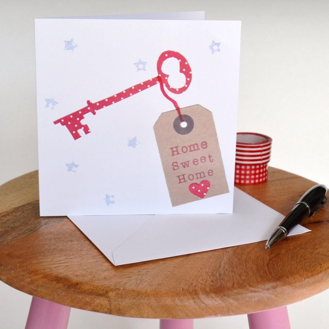 New Home Card With Key - Etsy