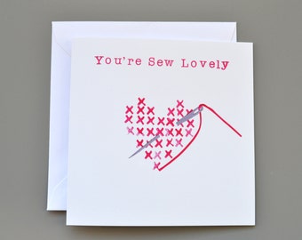 You're Sew Lovely card