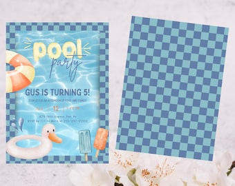 Personalisierte Einladungskarte zur Geburtstagsparty