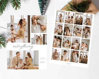 Frohe alles klassische Feiertags-Weihnachtsfoto-Karte