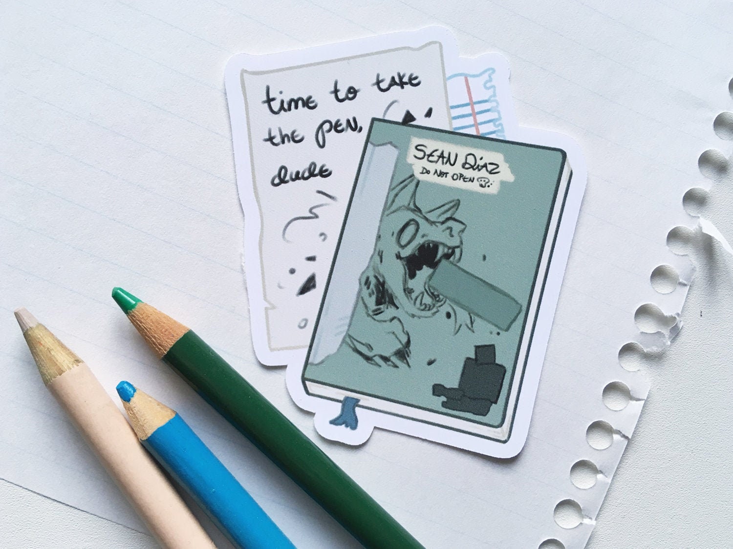 Life is Strange 2 Fanart Sean Diaz's Sketchbook Vinyl Etsy