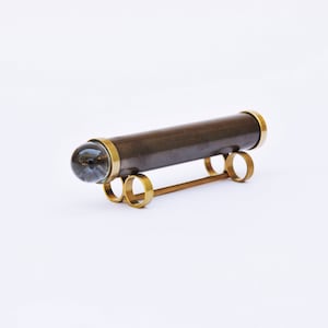 Short Small Teleidoscope, Dark Brass Teleidoscope, Gift Idea - TSS