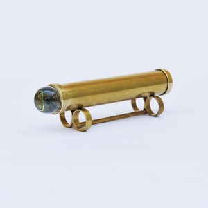 Short small teleidoscope, Gold brass teleidoscope, Christmas gift idea, Best friend gift - TSS