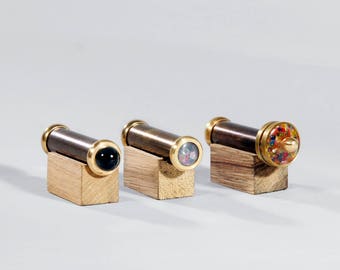 Kaleidoscope Kit, Traditional toys, Miniature Kaleidoscopes, 2 mini Kaleidoscope and 1 mini Teleidoscope, Christmas gift idea - KIT