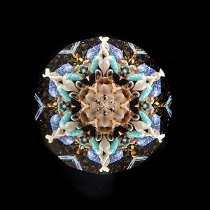 Seashells Kaleidoscope, Large Classic Kaleidoscope, Traditional Kaleidoscope, Handmade kaleidoscope COLS image 4