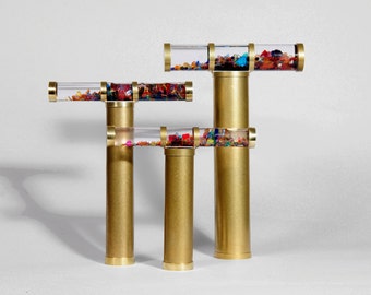 Giant Oil Kaleidoscope, Gold Brass Kaleidoscope, Christmas Gift idea - OG