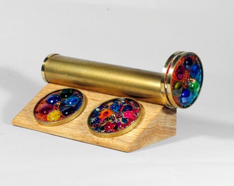 Giant Extra Wheels Kaleidoscope, Personalized gift idea, kaleidoscope with stand, Christmas gift ideas - KGE