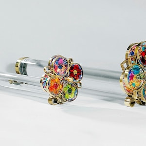 Small Flower Tunnelscope - the "Flower Rainbow" Kaleidoscope - Transparent Kaleidoscope, Hostess gift, Collectible Art - TNSF