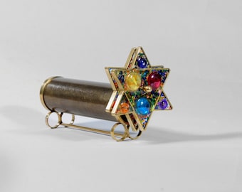 Star of David Kaleidoscope, Judaica kaleidoscope, Short Giant Star of David Kaleidoscope - KSD