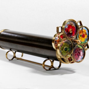 Giant Flower wheels Kaleidoscope &quot;Giant Lotus&quot; - Brass Kaleidoscope, Christmas gifts, Wedding Gift, Gift ideas - KGF