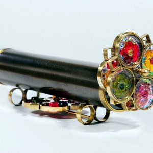 Giant Flower Extra wheel Kaleidoscope, Handmade Kaleidoscope, Birthday gift idea - KGEF