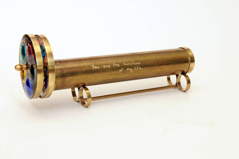 Small Long Wheels Kaleidoscope, Personalized gift, Kaleidoscope gift KS image 3