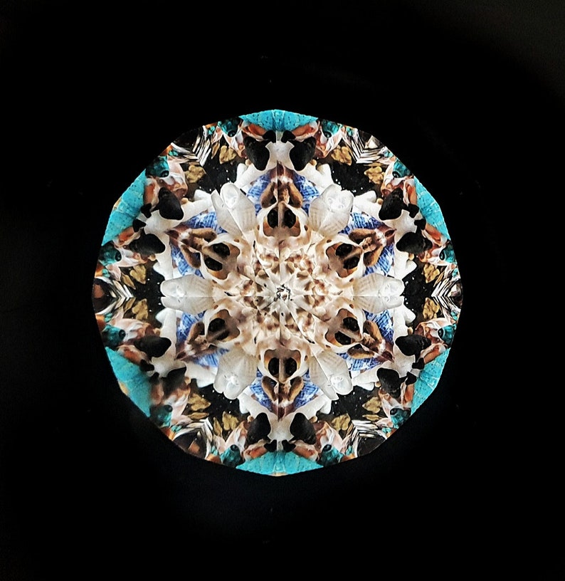 Seashells Kaleidoscope, Large Classic Kaleidoscope, Traditional Kaleidoscope, Handmade kaleidoscope COLS image 3