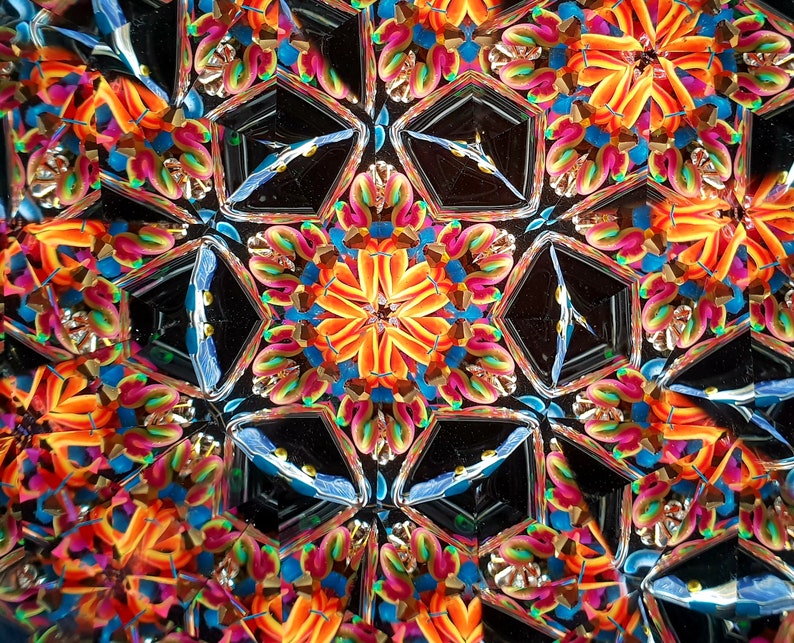 Klassisches Kaleidoskop, Goldmessing Kaleidoskop, Traditionelles Kaleidoskop, Weihnachtsgeschenkidee CO Bild 8