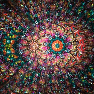 Ovale caleidoscoop &quot;The Peacock&quot; - elliptische bloemencaleidoscoop, caleidoscoop op wielen, ideeën voor kerstcadeaus - EL