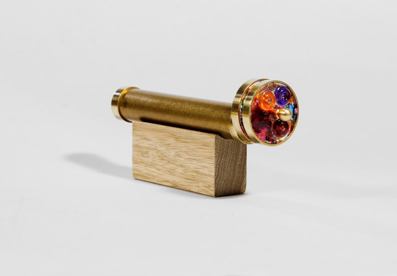 Short Small Wheels Kaleidoscope Brass Kaleidoscope Gift for Etsy