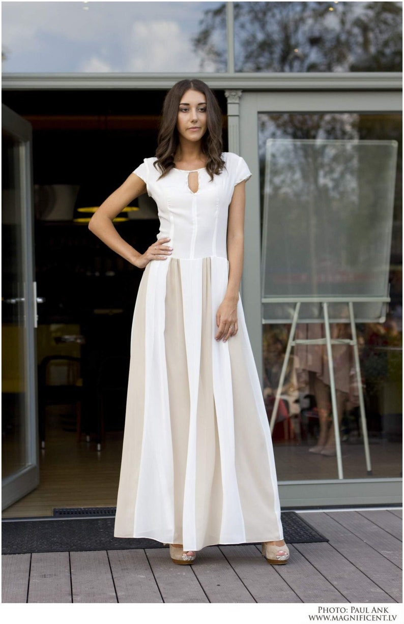 Maxi dress / summer dresses / white maxi dress / long dresses / party dresses / boho dresses / made to order image 1