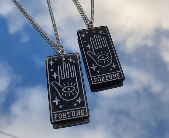 Tarot Card Necklaces | Etsy